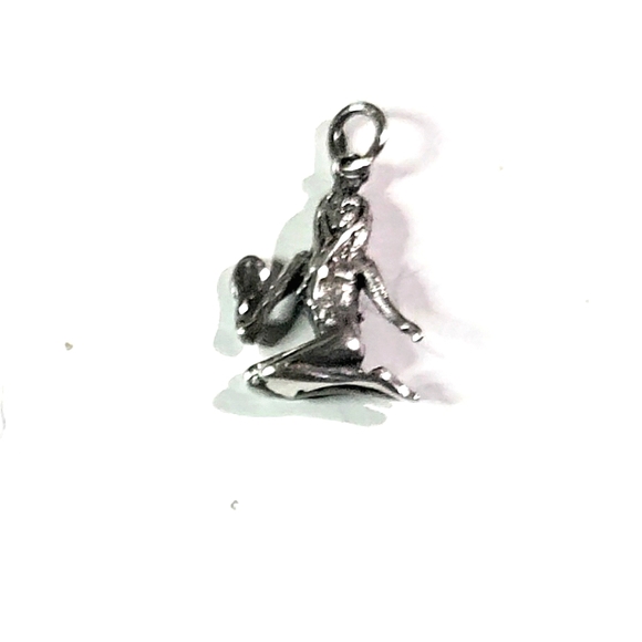 NEW .925 Sterling Silver Zodiac Aquarius - The Water Bearer Pendant Charm! - Picture 3 of 3